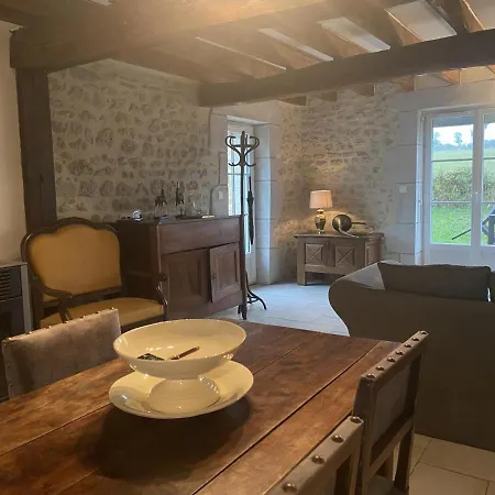 Gite Renove, Draps Inclus, Terrasse, Salle De Jeux, Poele, Wifi, Animaux Ok, Parking, Campagne Calme - Fr-1-489-410 Ferienhaus *